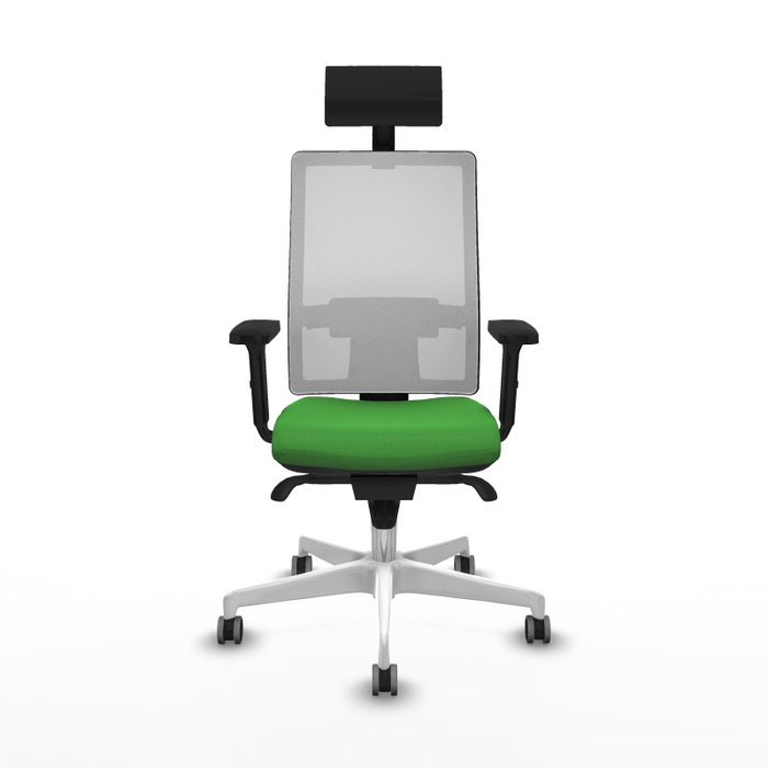 PIQUERAS Y CRESPO Silla de oficina Horna Verde con malla Blanca PIQUERAS Y CRESPO Silla de oficina Horna Verde con malla Blanca