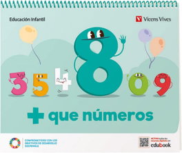 VICENS VIVES, + QUE NUMEROS CUADERNO 8 (ED.INFANTIL)