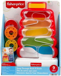 Mattel Juego Pila de Aritos que Caen Fisher-Price Edad Mínima 6 Meses