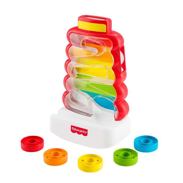 Mattel Juego Pila de Aritos que Caen Fisher-Price Edad Mínima 6 Meses