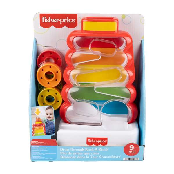 Mattel Juego Pila de Aritos que Caen Fisher-Price Edad Mínima 6 Meses