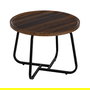 Mesa Centro Marrón Dm-Metal Salón 50 X 50 X 38 cm