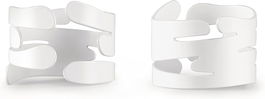 Alessi BM17S2 W Set de Dos Servilleteros Blancos de Acero con Resina Epoxi