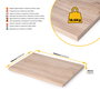Emuca Tablero para mesa, 1150x750mm, espesor 30mm, Madera, Efecto roble