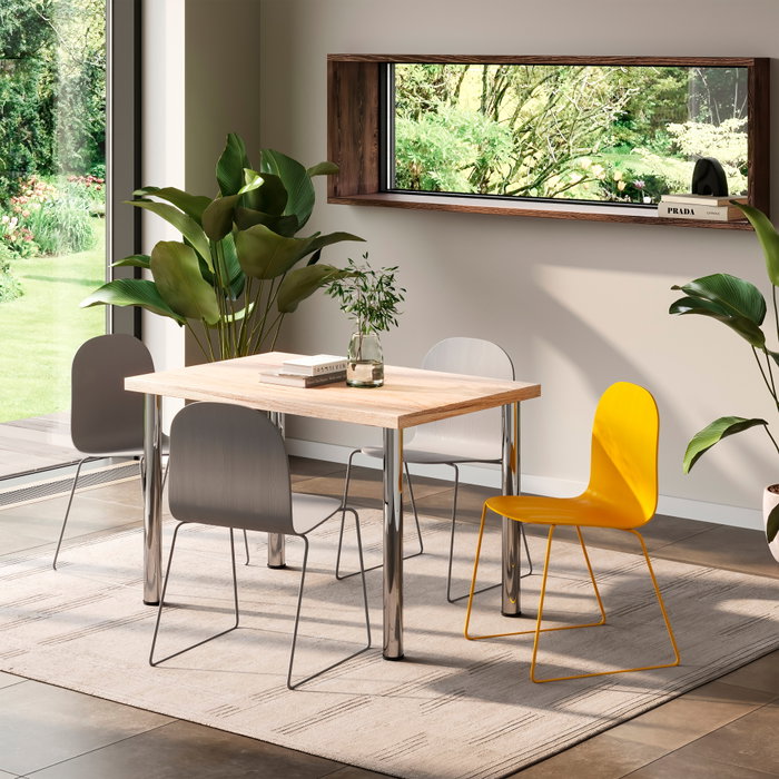 Emuca Tablero para mesa, 1150x750mm, espesor 30mm, Madera, Efecto roble