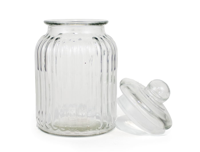 La Mediterranea Tarro Vidrio Cuisine 2500 ml 14x14x25.5 cm (6 Unidades)