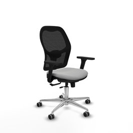 PIQUERAS Y CRESPO Silla de oficina Jorquera con mecanismo Sincro/Traslack Gris claro