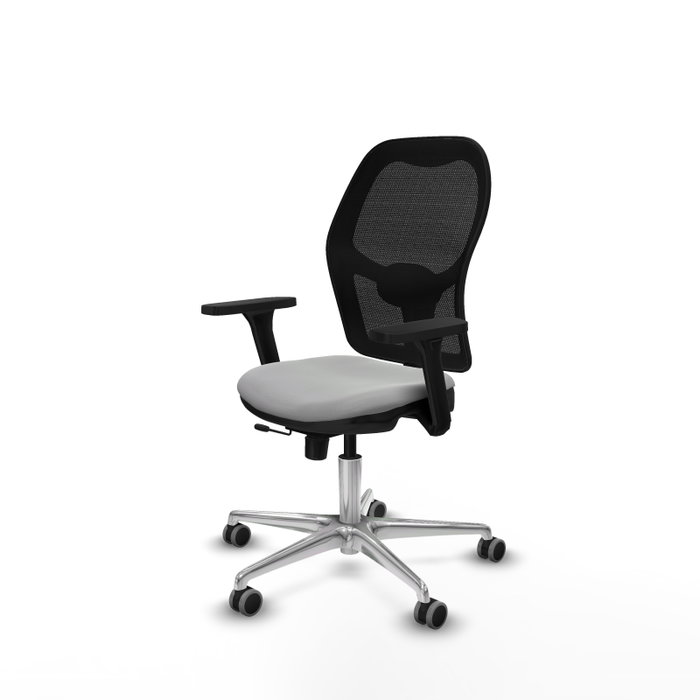 PIQUERAS Y CRESPO Silla de oficina Jorquera con mecanismo Sincro/Traslack Gris claro
