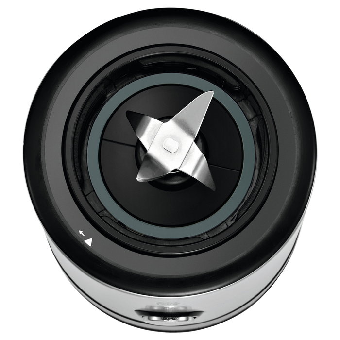 WMF KITCHENminis Smoothie-to-go Batidora de Vaso Portátil 0416500011, para Batidos, Picahielos, 300W, Acero Inoxidable, Capacidad 0.6L