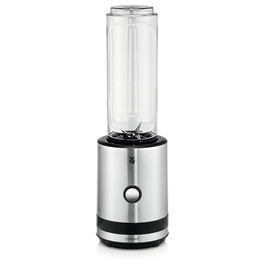 WMF KITCHENminis Smoothie-to-go Batidora de Vaso Portátil 0416500011, para Batidos, Picahielos, 300W, Acero Inoxidable, Capacidad 0.6L