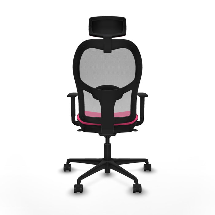 PIQUERAS Y CRESPO Silla de oficina Jorquera con mecanismo Sincro, Rosa y Gris PIQUERAS Y CRESPO Silla de oficina Jorquera con mecanismo Sincro, Rosa y Gris