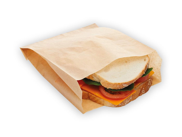 Algon Bolsas Kraft para Alimentos Reutilizables, 20 Unidades, Medidas 16x21 cm (24 Unidades)