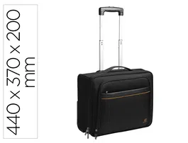 Exacompta Trolley Maletín para portátil Exactive Slim 15.6" Negro 440x370x200 mm Capacidad 17L