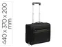 Exacompta Trolley Maletín para portátil Exactive Slim 15.6" Negro 440x370x200 mm Capacidad 17L