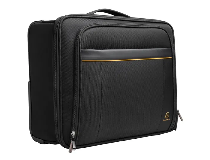 Exacompta Trolley Maletín para portátil Exactive Slim 15.6" Negro 440x370x200 mm Capacidad 17L