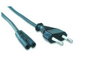 GEMBIRD Cable de alimentación PC-184-VDE con conector C7 y enchufe tipo C, Negro