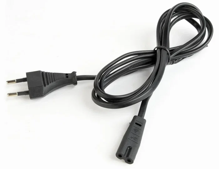 GEMBIRD Cable de alimentación PC-184-VDE con enchufe tipo C y conector C7, 1.8m, Negro