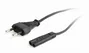 GEMBIRD Cable de alimentación PC-184-VDE con enchufe tipo C y conector C7, 1.8m, Negro