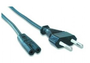 GEMBIRD Cable de alimentación PC-184-VDE con conector C7 y enchufe tipo C, Negro
