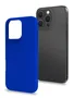 Celly CROMO1079BL Funda para iPhone 16 Pro, Azul, Resistente a Golpes y Rayones, Microfibra y TPU