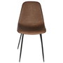 Home Deco Factory Silla Marrón Colección Industriel Diseño Industrial Elegante y Cómoda