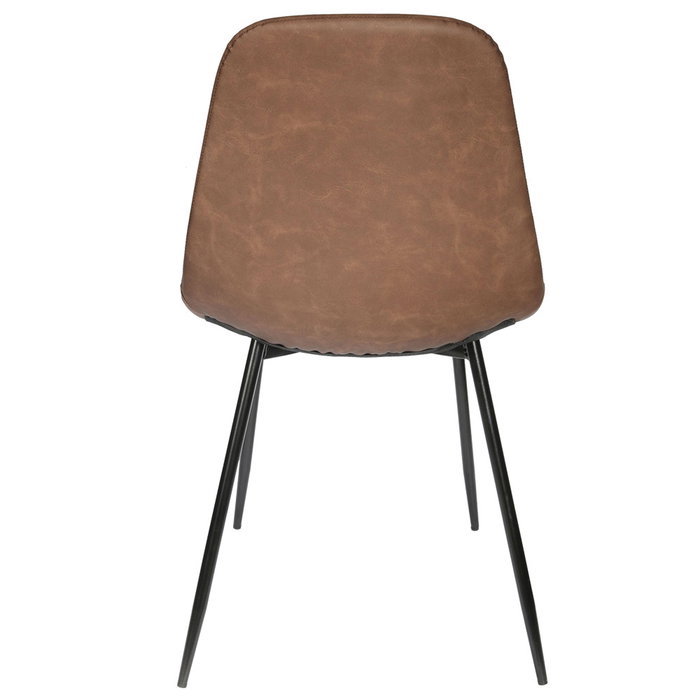 Home Deco Factory Silla Marrón Colección Industriel Diseño Industrial Elegante y Cómoda