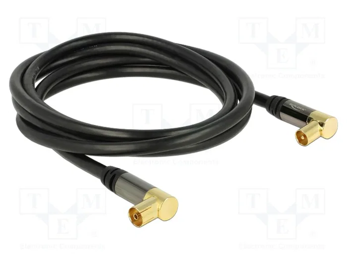 DeLOCK 88865 Cable coaxial RG-6/U de 2 m con conectores IEC angulados DeLOCK 88865 Cable coaxial RG-6/U de 2 m con conectores IEC angulados