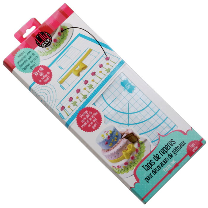 Lily Cook Tapete Deco Fondant 70x46 cm Colores Surtidos Plástico