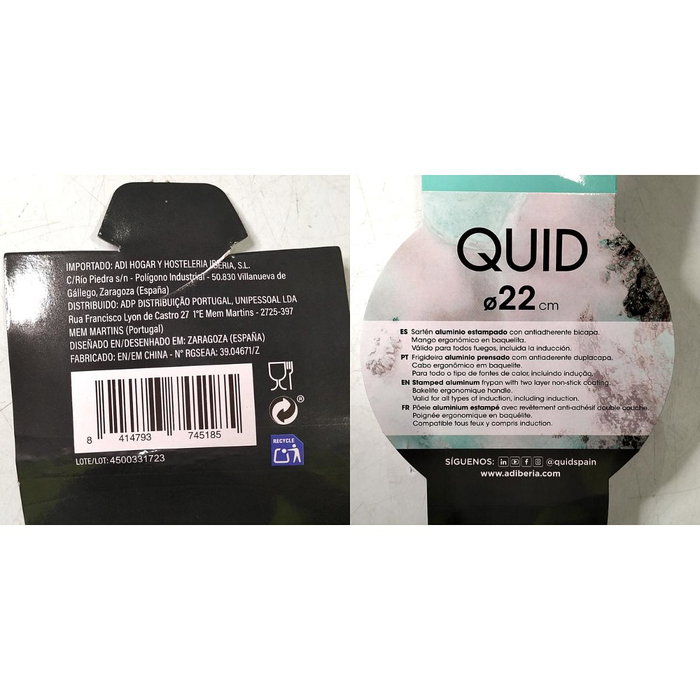 Quid Sartén de Aluminio Oasis QD 22 cm