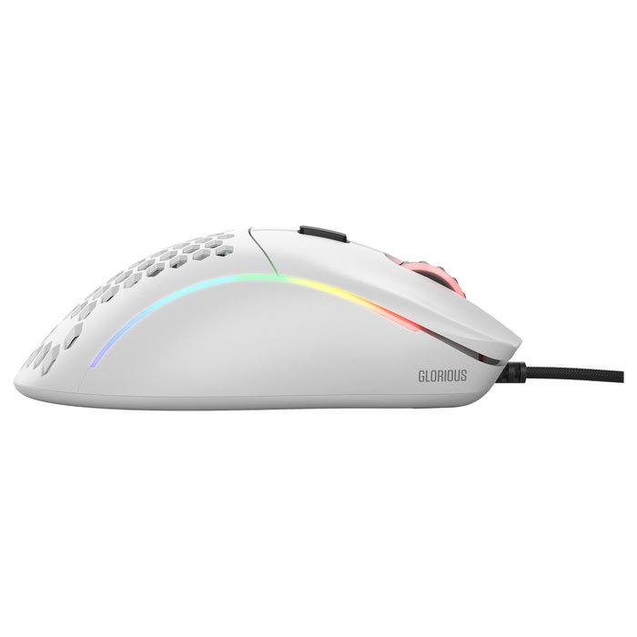 Glorious Gaming Mouse Model D con cable, blanco