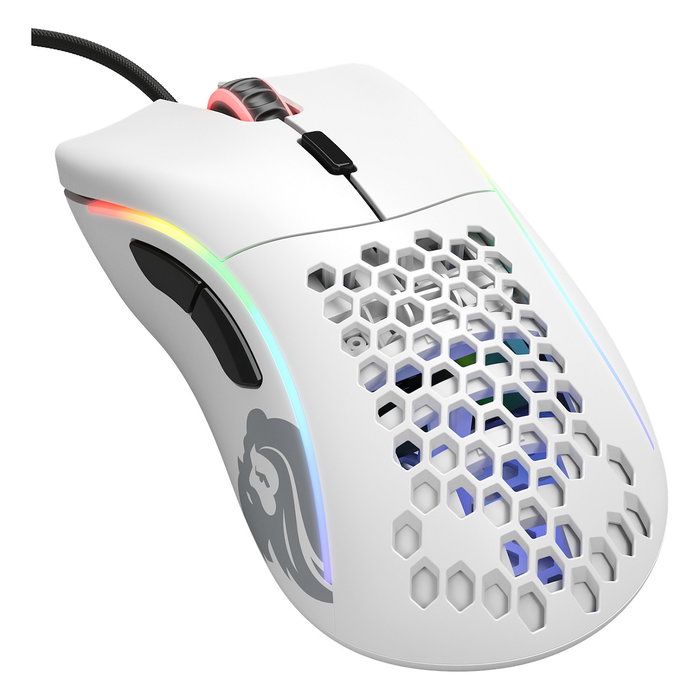 Glorious Gaming Mouse Model D con cable, blanco