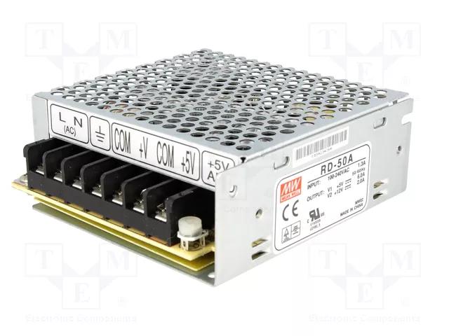 MEAN WELL RD-50A Alimentador de Impulso 54W MEAN WELL RD-50A Alimentador de Impulso 54W