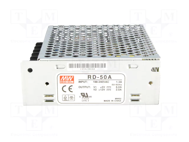 MEAN WELL RD-50A Alimentador de Impulso 54W MEAN WELL RD-50A Alimentador de Impulso 54W