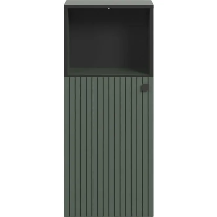 Trendteam Almacenamiento de Baño Verde Salvia y Negro L40 x H95 x D31cm PURE BLISS