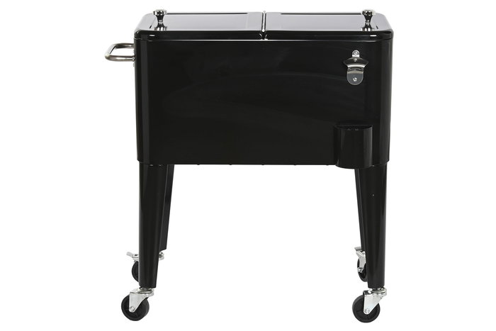 DKD Home Decor Nevera Terraza Y Jardin Negro 43 x 80 x 74 cm