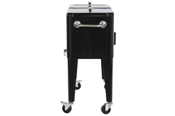 DKD Home Decor Nevera Terraza Y Jardin Negro 43 x 80 x 74 cm