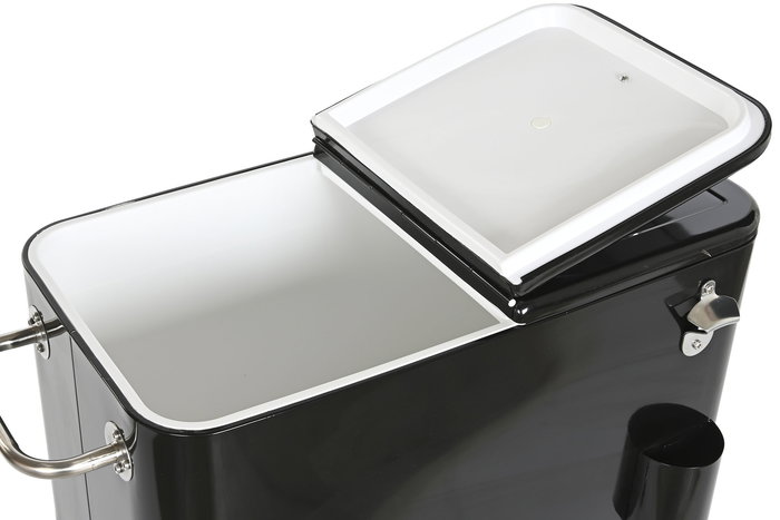 DKD Home Decor Nevera Terraza Y Jardin Negro 43 x 80 x 74 cm