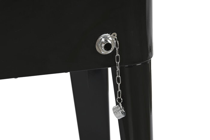 DKD Home Decor Nevera Terraza Y Jardin Negro 43 x 80 x 74 cm