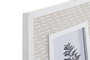 DKD Home Decor Marco Foto 21.5x1.8x26.5 cm Blanco y Beige Madera y Cristal Colección Boho Glam (4 Unidades)