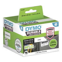 Dymo LW Durable Etiquetas Blancas 57mm x 32mm (800 unidades)