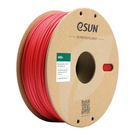 eSUN Filamento ABS+ 1.75mm Color Rojo 1 kg - Compatible con Bambu Lab P1P/X1, Voron, Prusa, Creality