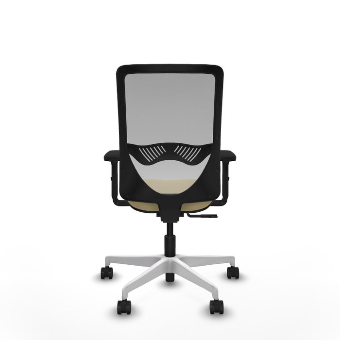PIQUERAS Y CRESPO Silla de oficina Zulema con mecanismo Sincro, Crema y Gris PIQUERAS Y CRESPO Silla de oficina Zulema con mecanismo Sincro, Crema y Gris