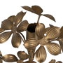 Ixia Portavelas Oro Metal de Decoración 15 x 15 x 30 cm