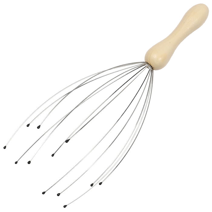 Cosmetic Club Masajeador De Cabeza De Madera Metal Cosmetic Club Masajeador De Cabeza De Madera Metal