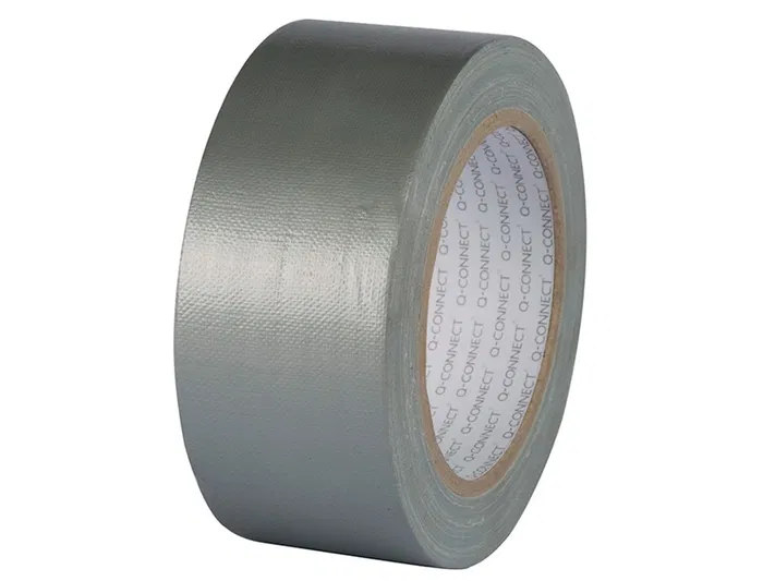 Q-connect Cinta Adhesiva Americana 48 mm x 25 m, Super Fuerte, Plateada