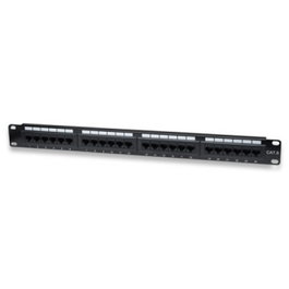 WP WPC-PAN-6U-24 Panel de Parcheo 24 Puertos Cat6 1U Negro
