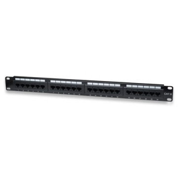 WP WPC-PAN-6U-24 Panel de Parcheo 24 Puertos Cat6 1U Negro WP WPC-PAN-6U-24 Panel de Parcheo 24 Puertos Cat6 1U Negro