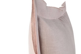 DKD Home Decor Linen collection 1c24 Cojin Malva con Flecos 30 x 50 cm (2 Unidades)