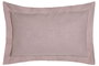 DKD Home Decor Cojín de Lino Malva con Flecos 50x30 cm