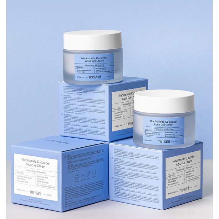 Gel Hidratante Meisani Niacinamide Cucumber Aqua 50 ml